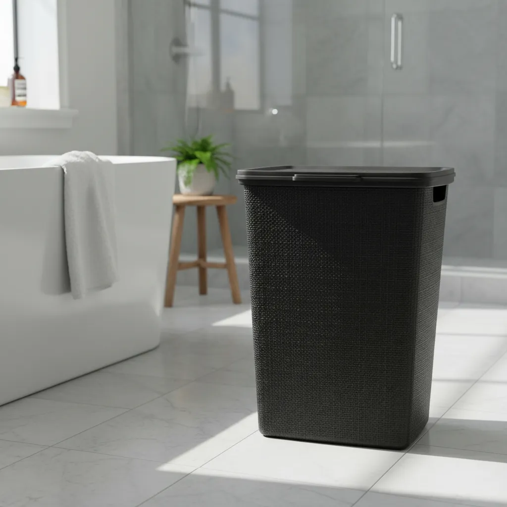 Cesto De Plástico Para Ropa Sucia 40 L Con Tapa