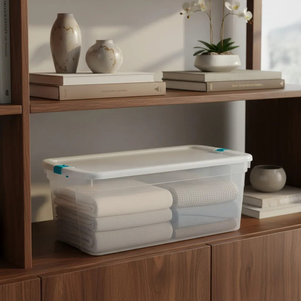 Caja Organizadora Tapa Con Trabas Premium 93l Baul Megaforte