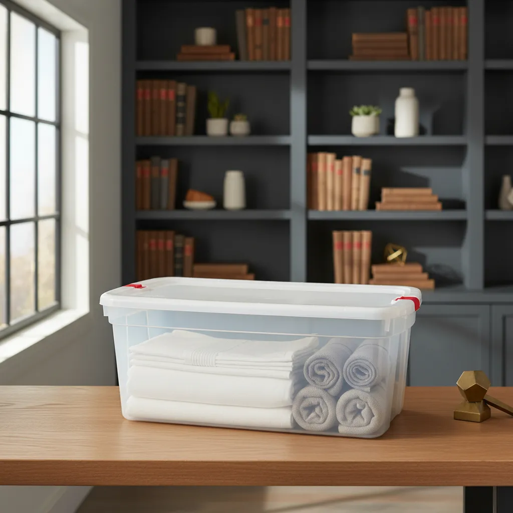 Caja Organizadora Tapa Con Trabas Premium 93l Baul Megaforte