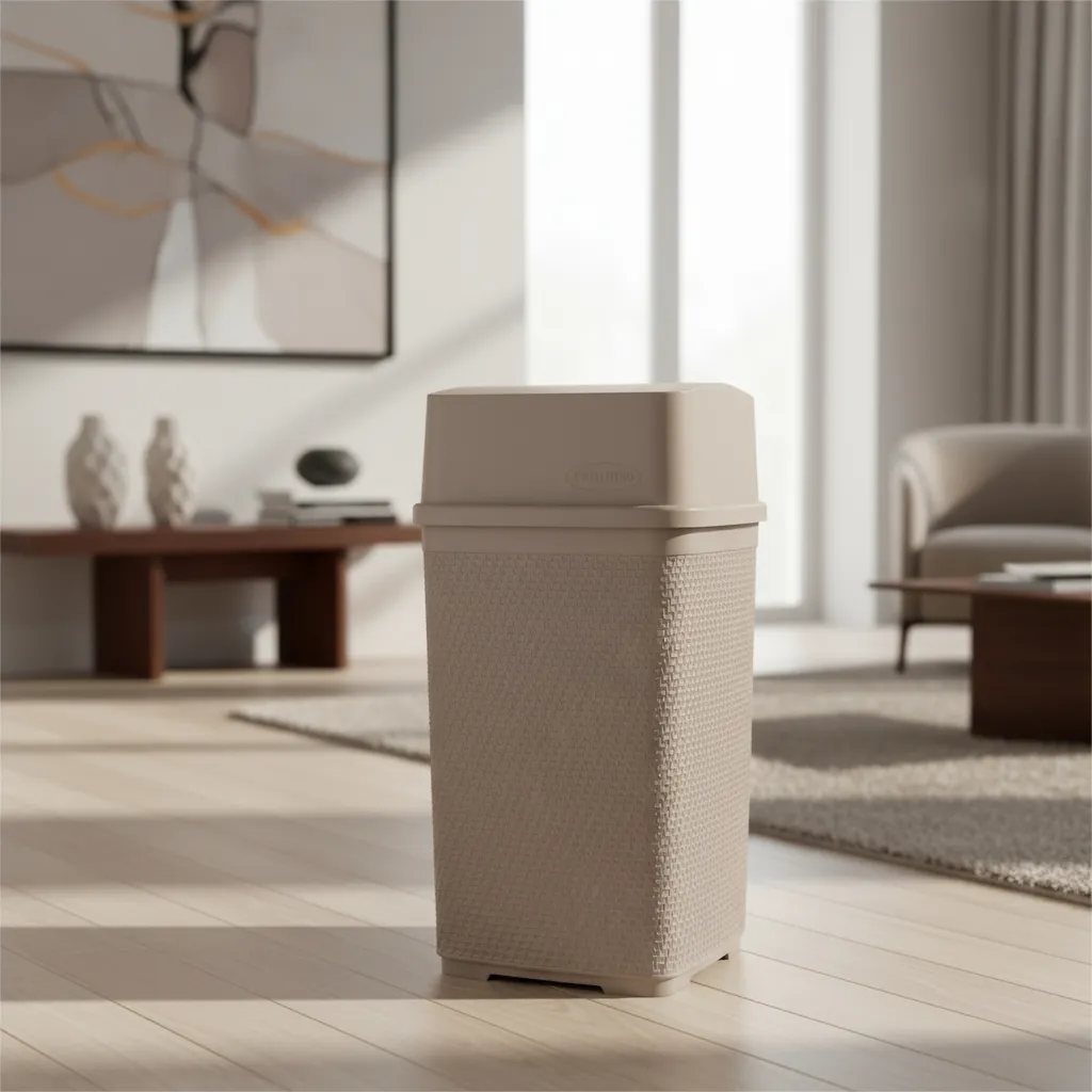 1 Cesto De Residuos 21 L Con Tapa Vaiven Papelera