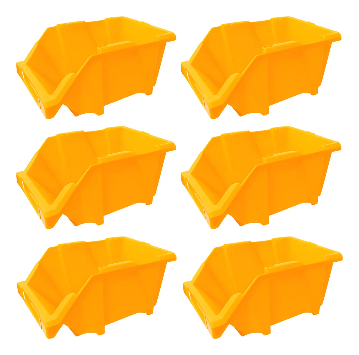 Pack Gaveta Apilable X6 Plástico Organizador 30x20x13 #25