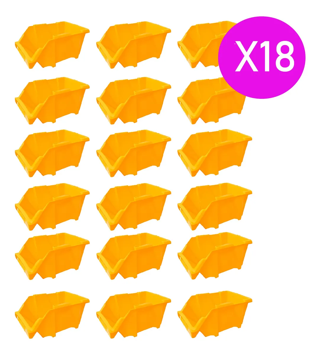 1 Pack Gaveta Apilable X18 Plástico Premium 36x22x15 #30