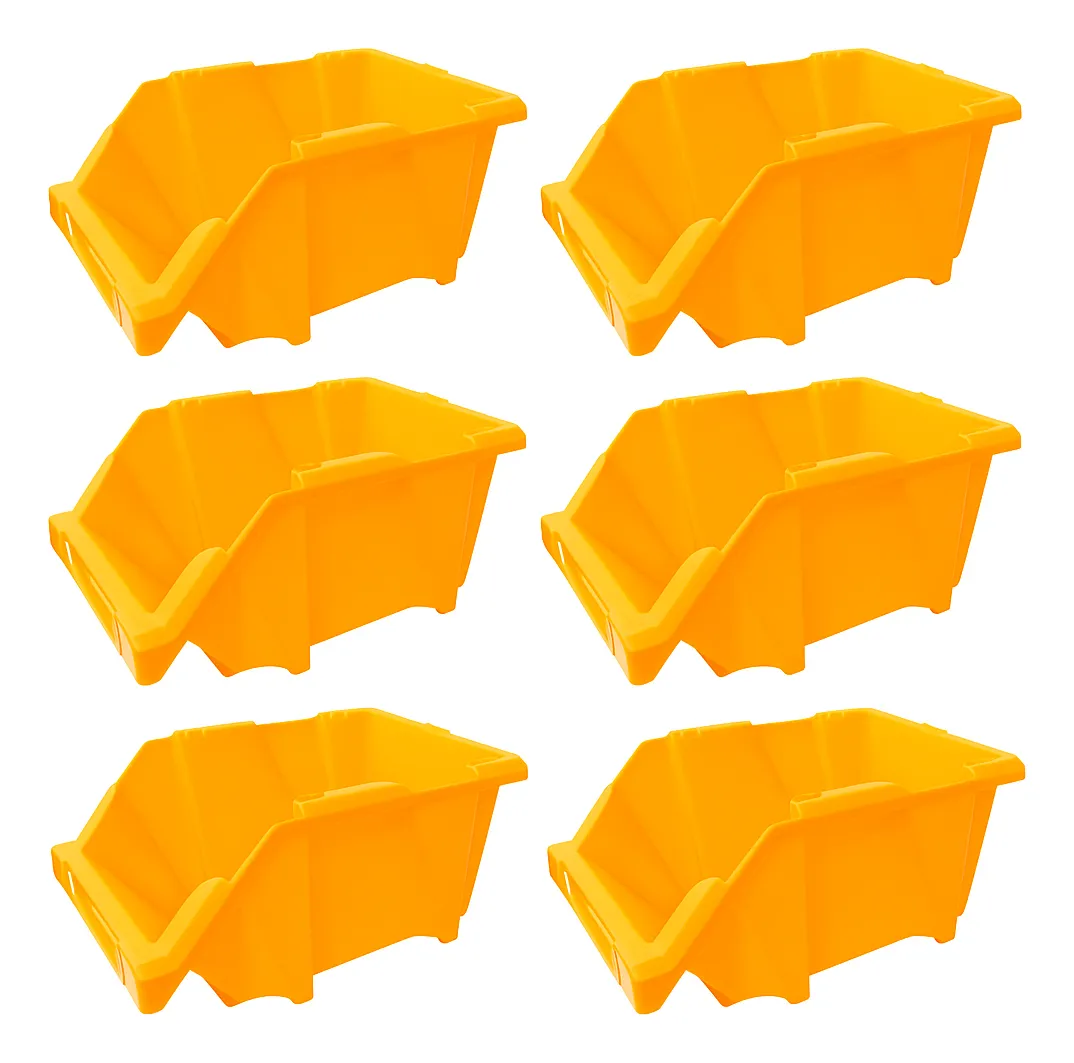 1 Pack Gaveta Apilable X6 Plástico Organizador 41x27x16 #35