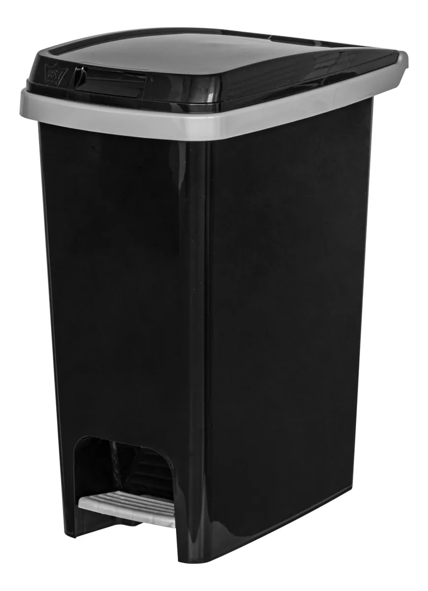 Pack Cesto Tacho Basura X3 Papelera Pedal 12.5l C/sujetador
