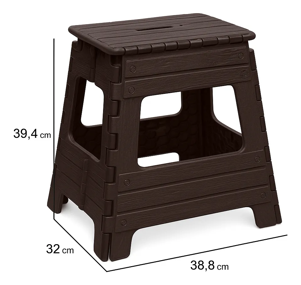 Banco Plegable Plástico Camping Premium Reforzado Banquito