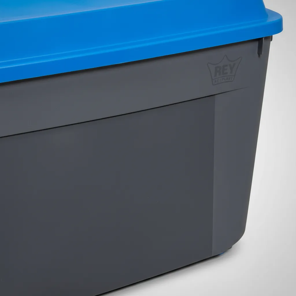 Caja Contenedor 210l Con Ruedas Baúl Grande De Almacenamient