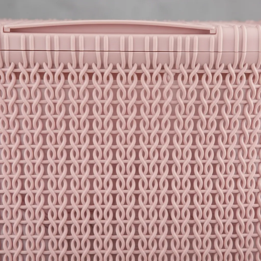 Canasto Cesto Para Ropa Plástico Premium Khipu Tapa 40 L