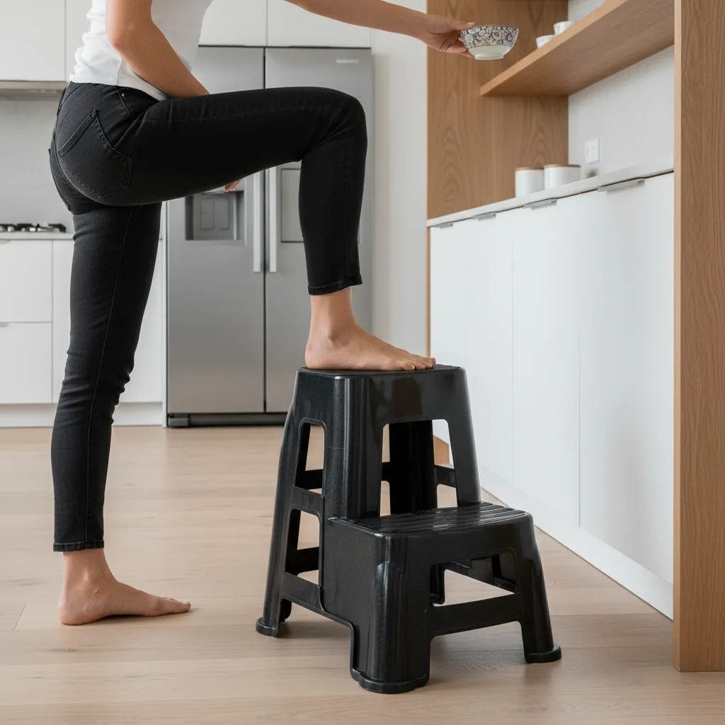 15 Banco Banqueta Doble Escalon 2 Pasos Premium Reforzado