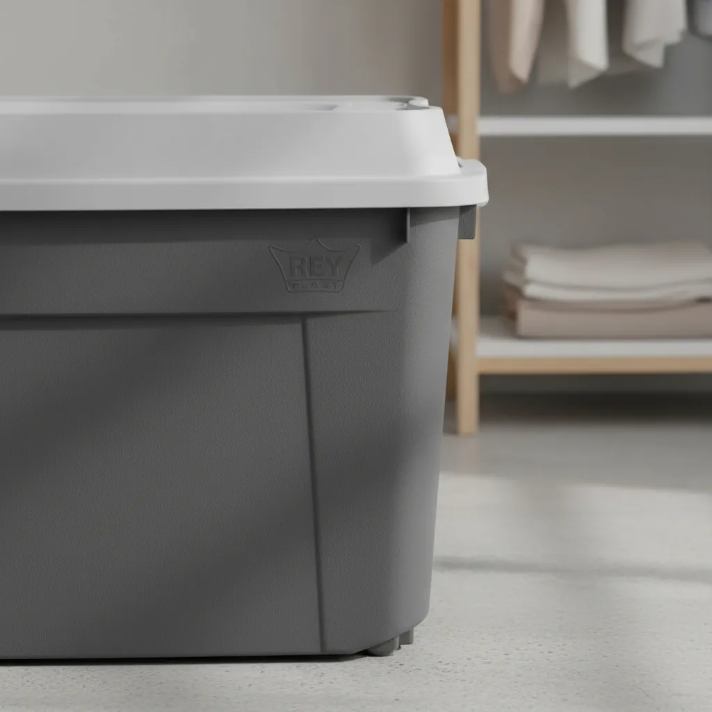 Caja Contenedor 210l Con Ruedas Baúl Grande De Almacenamient