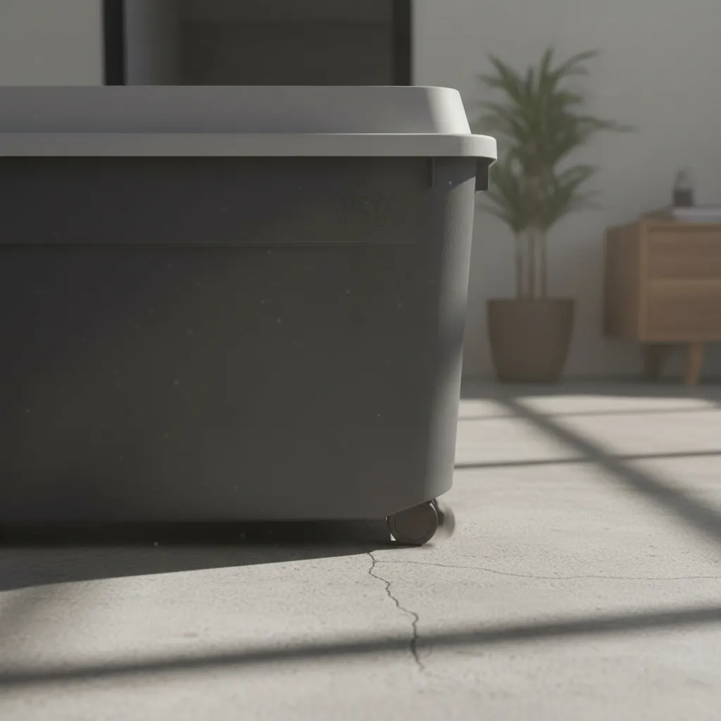 Caja Contenedor 210l Con Ruedas Baúl Grande De Almacenamient