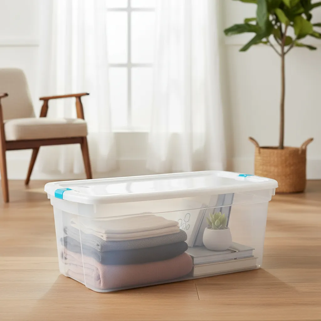 Caja Organizadora Tapa Con Trabas Premium 93l Baul Megaforte