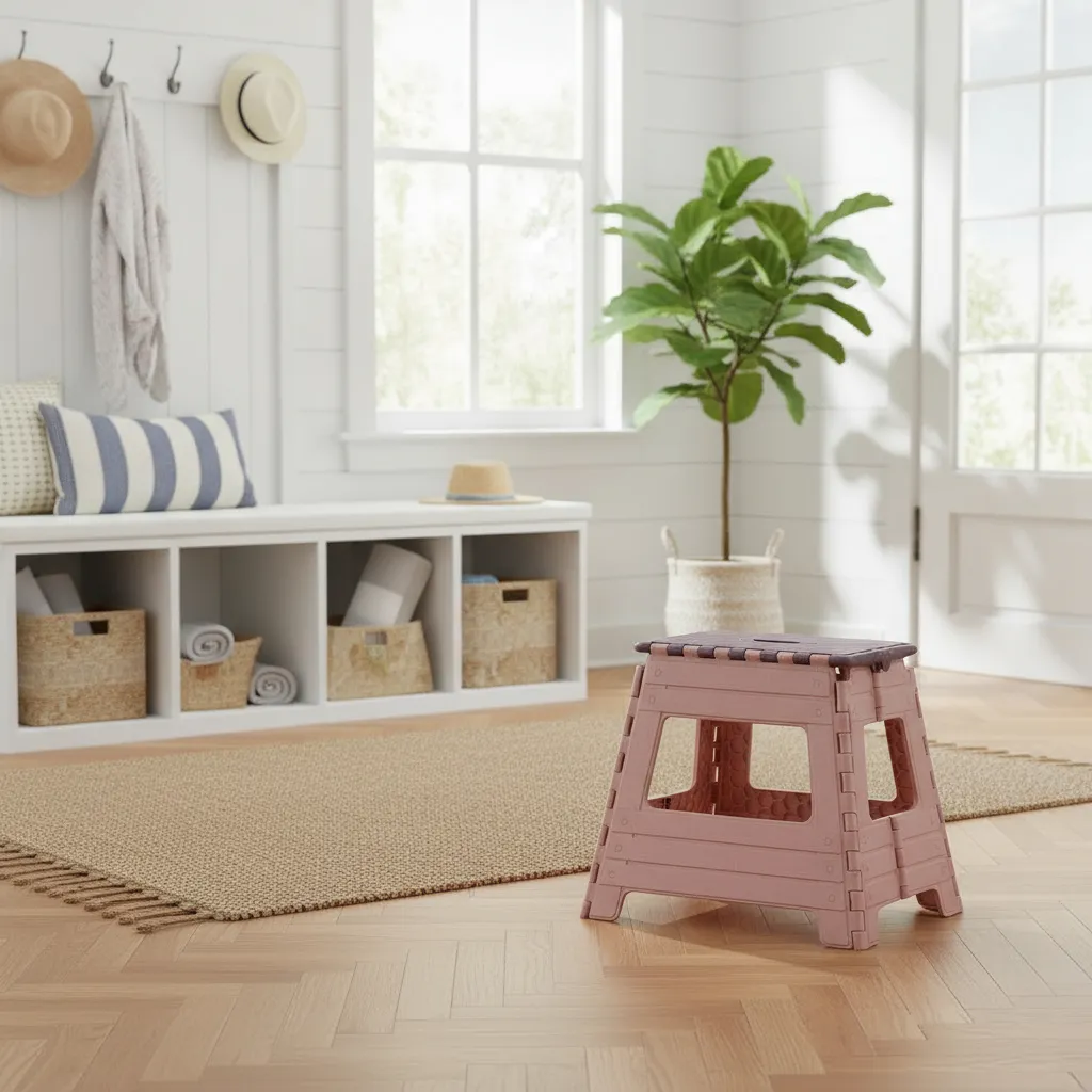 Banco Plegable Plástico Camping Premium Reforzado Banquito