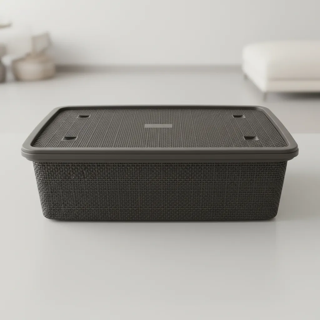 Canasto Organizador 20l Simil Yute Caja Organizadora