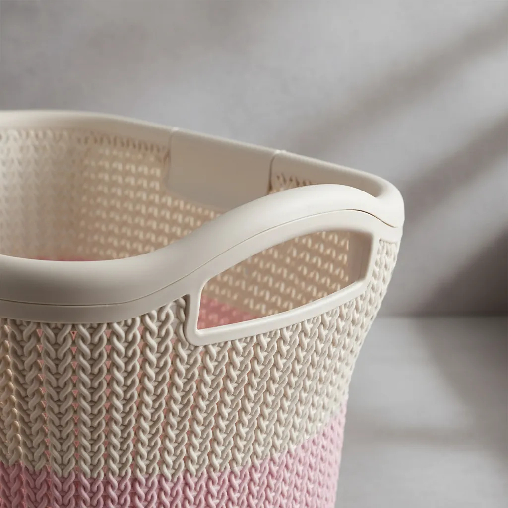 Cesto Plastico Ropa Sucia 40 Litros Tapa Y Manija Bicolor