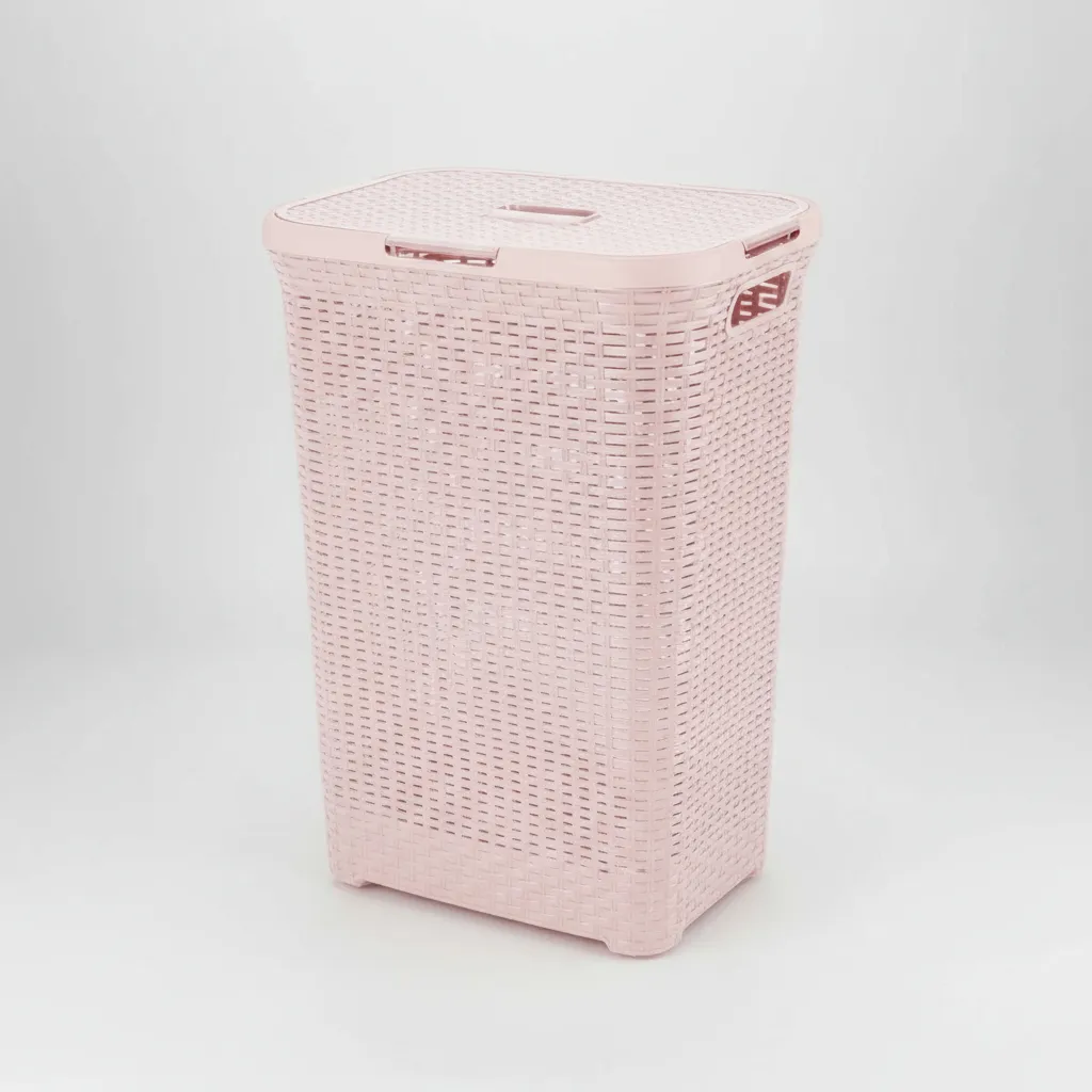 Canasto Cesto Para Ropa Sucia Baño 72l Ratan Gigante Plastic