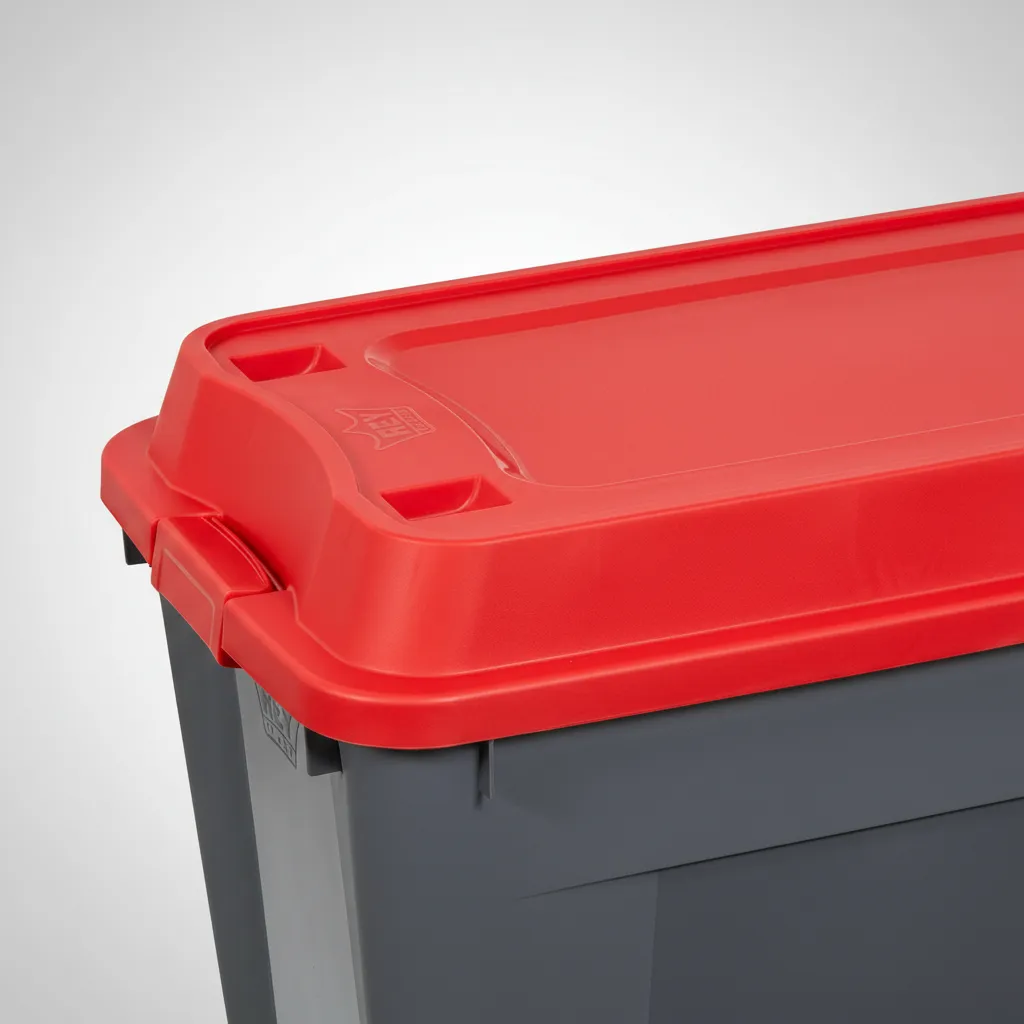 Caja Contenedor 210l Con Ruedas Baúl Grande De Almacenamient