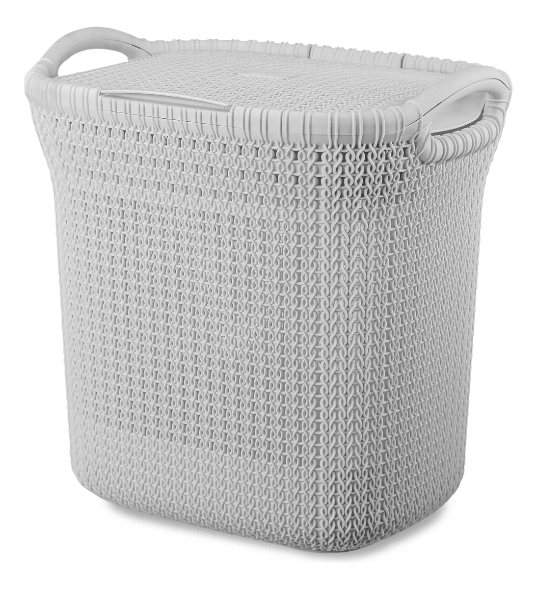 Canasto Cesto Para Ropa Plástico Premium Khipu Tapa 40 L