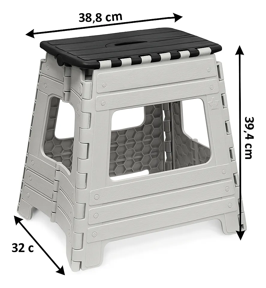 Banco Plegable Plástico Camping Premium Reforzado Banquito