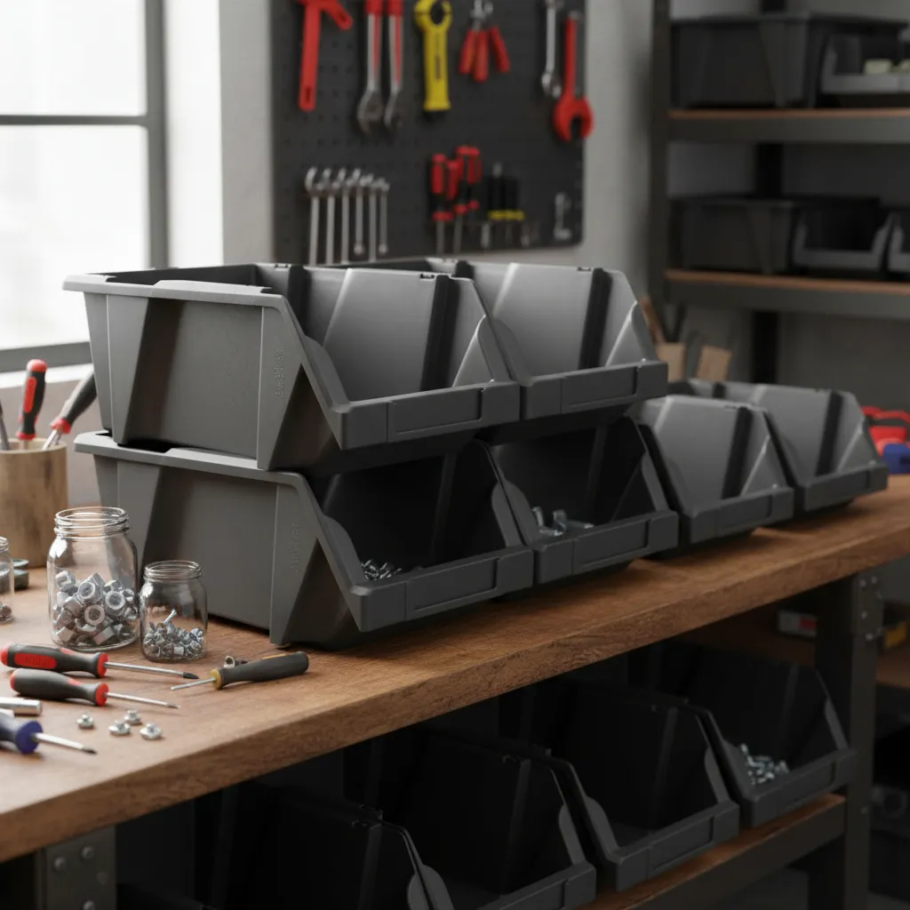 Pack Gaveta Apilable X6 Plástico Organizador 30x20x13 #25