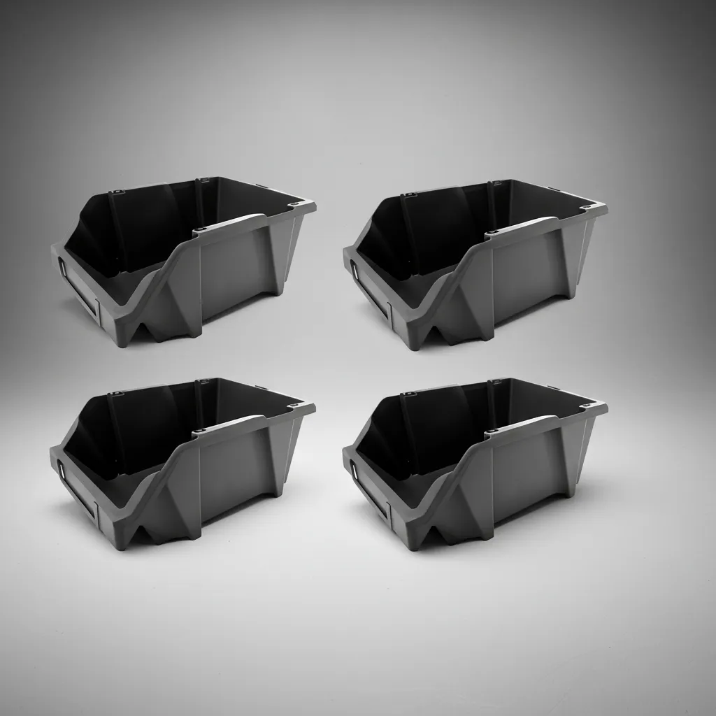 Pack Gaveta Apilable X6 Plástico Premium 24x15x12 #20