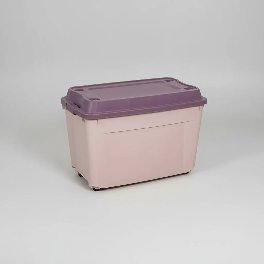 Caja Contenedor 210l Con Ruedas Baúl Grande De Almacenamient