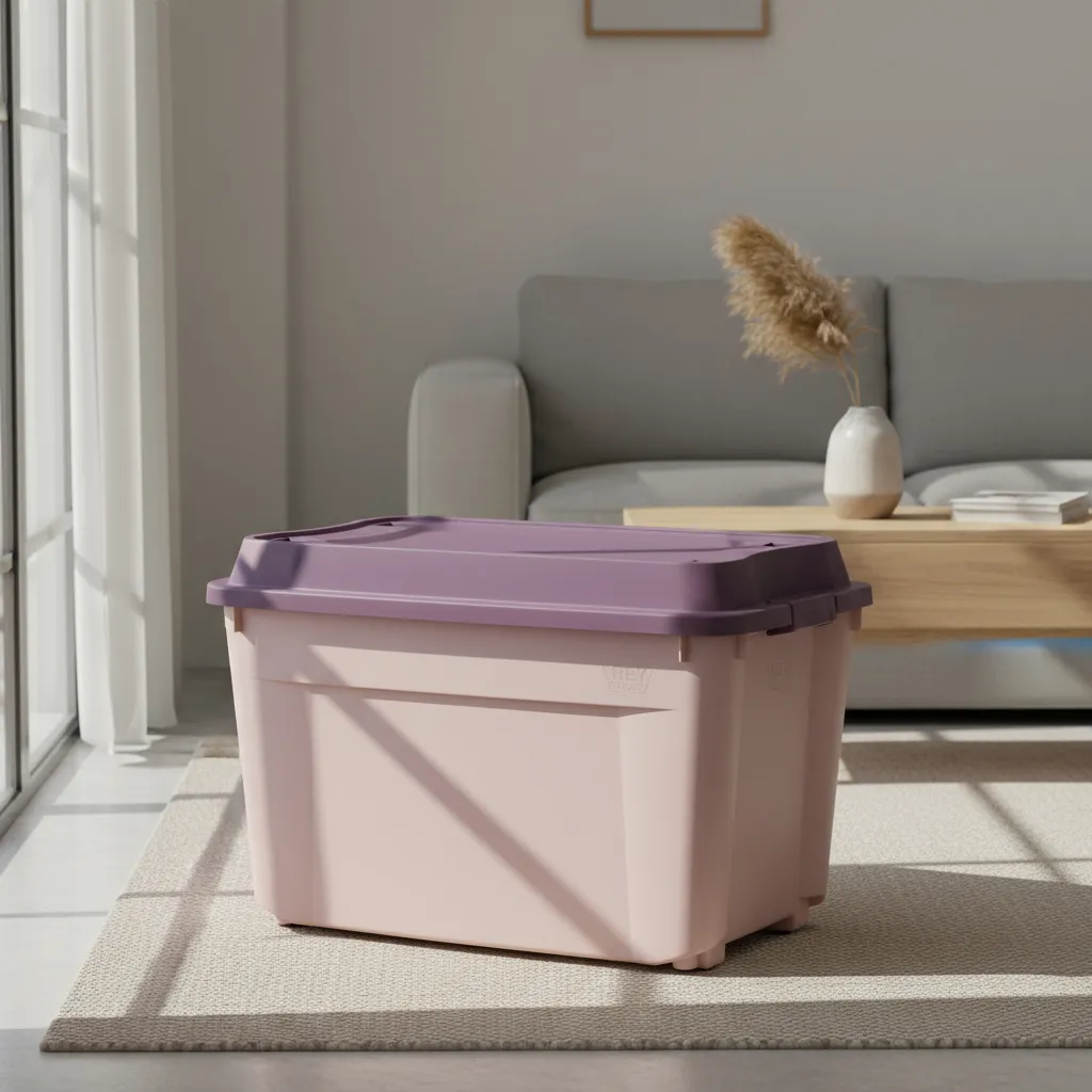 Caja Contenedor 210l Con Ruedas Baúl Grande De Almacenamient