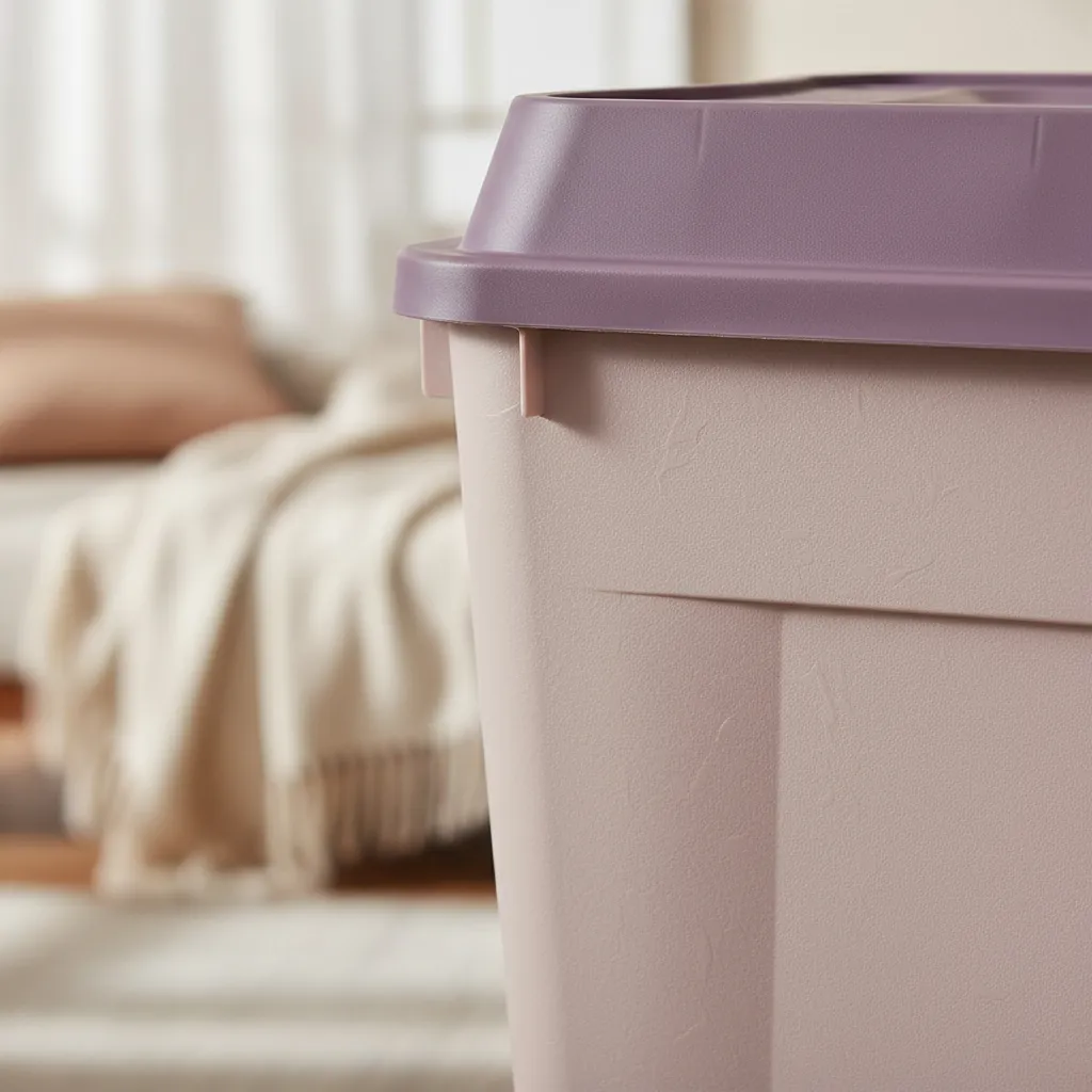 Caja Contenedor 210l Con Ruedas Baúl Grande De Almacenamient