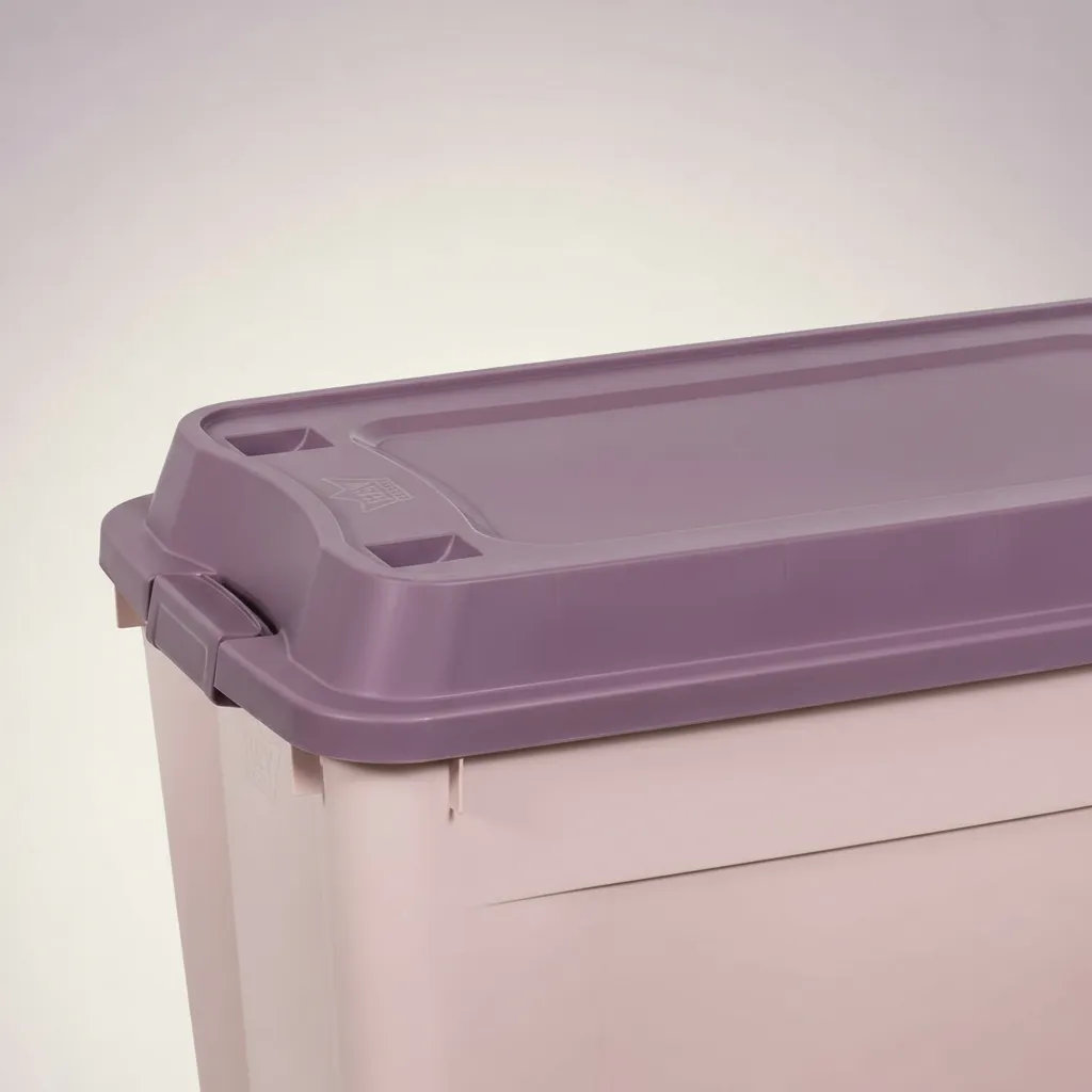 Caja Contenedor 210l Con Ruedas Baúl Grande De Almacenamient