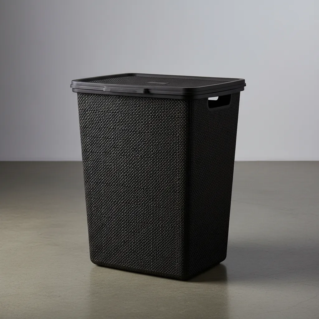 Cesto De Plástico Para Ropa Sucia 40 L Con Tapa