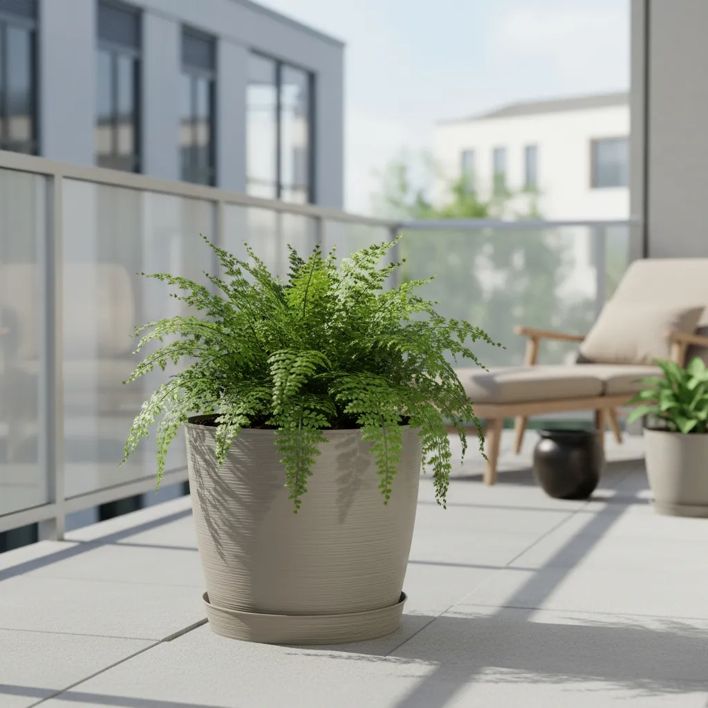 Maceta Plastica Estilo Piedra 42x40 Redonda Protección Uv