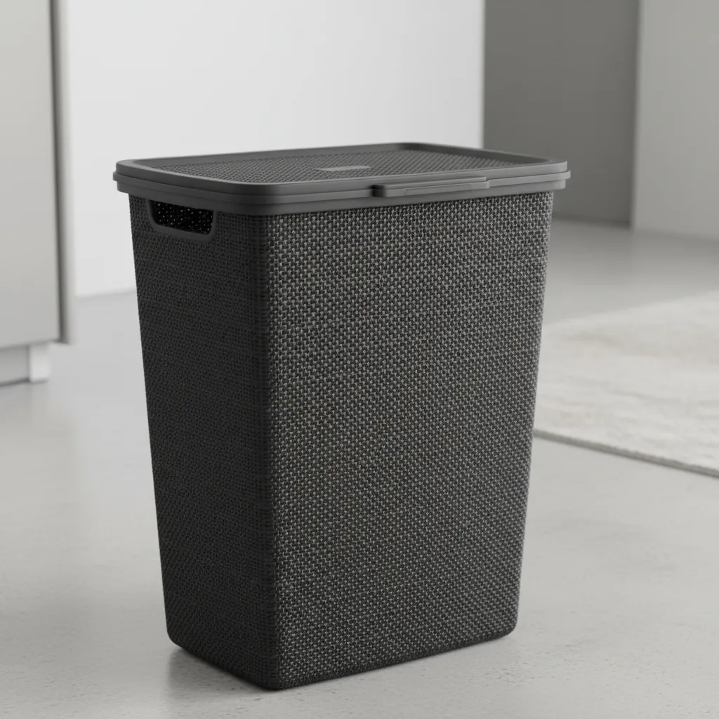 Cesto De Plástico Para Ropa Sucia 40 L Con Tapa