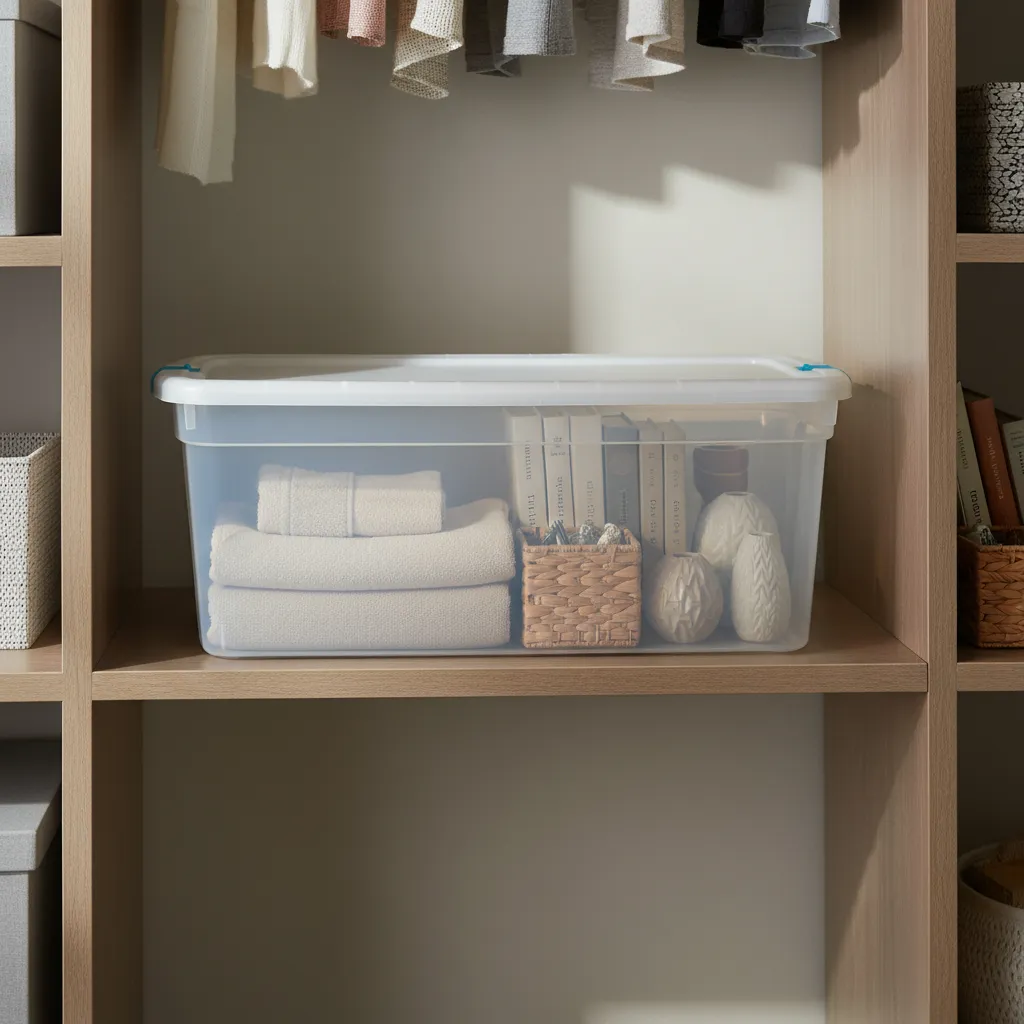 Caja Organizadora Tapa Con Trabas Premium 93l Baul Megaforte