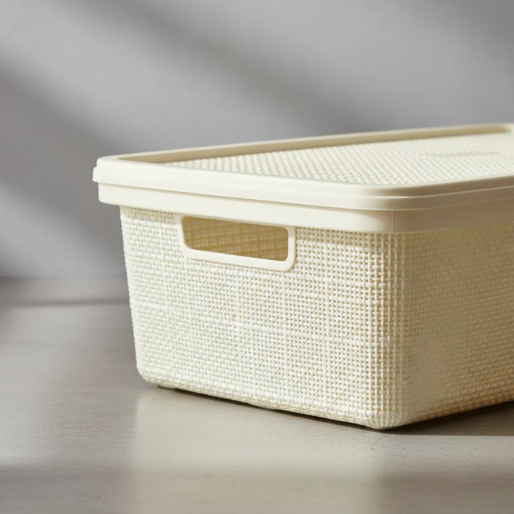 Canasto Organizador 20l Simil Yute Caja Organizadora