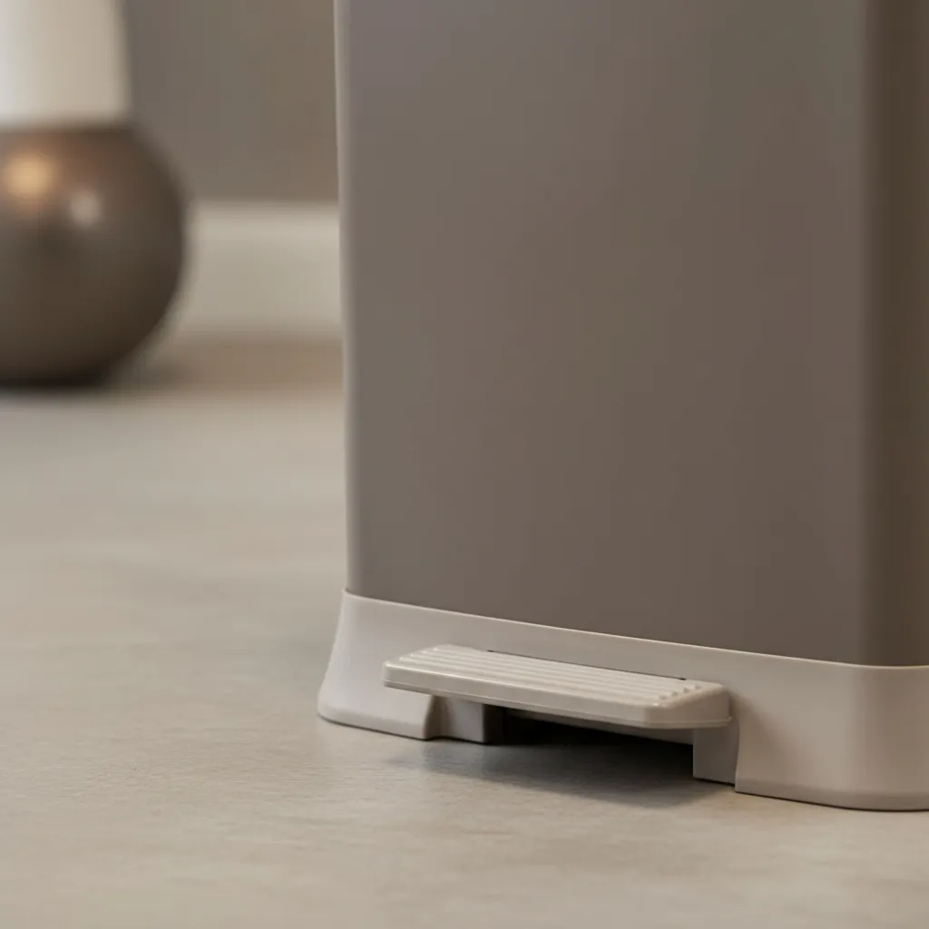 Cesto Tacho De Basura Papelera Pedal Sujetador Premium 55l