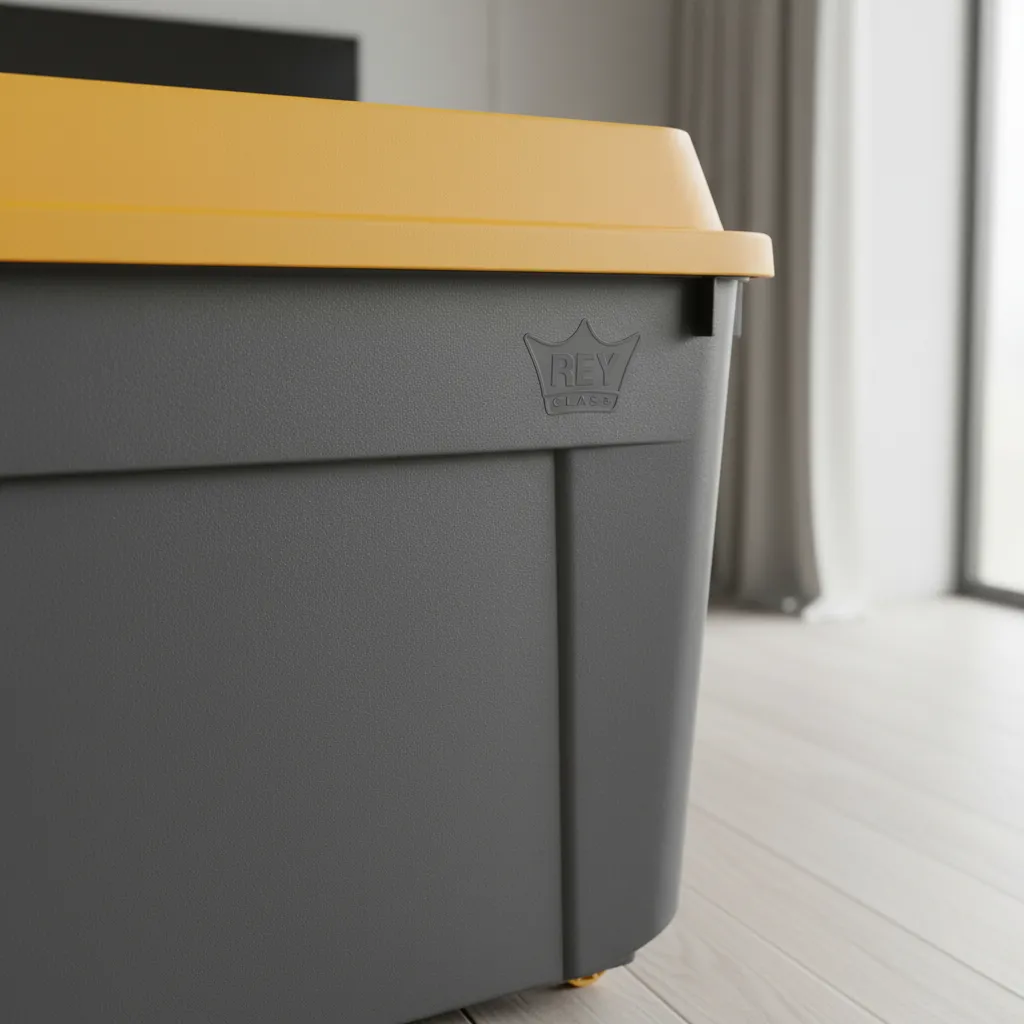 Caja Contenedor 210l Con Ruedas Baúl Grande De Almacenamient