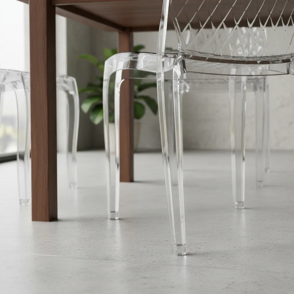 6 Pack X4 Silla Transparente Diamante Policarbonato Irrompible Diamante Transparente