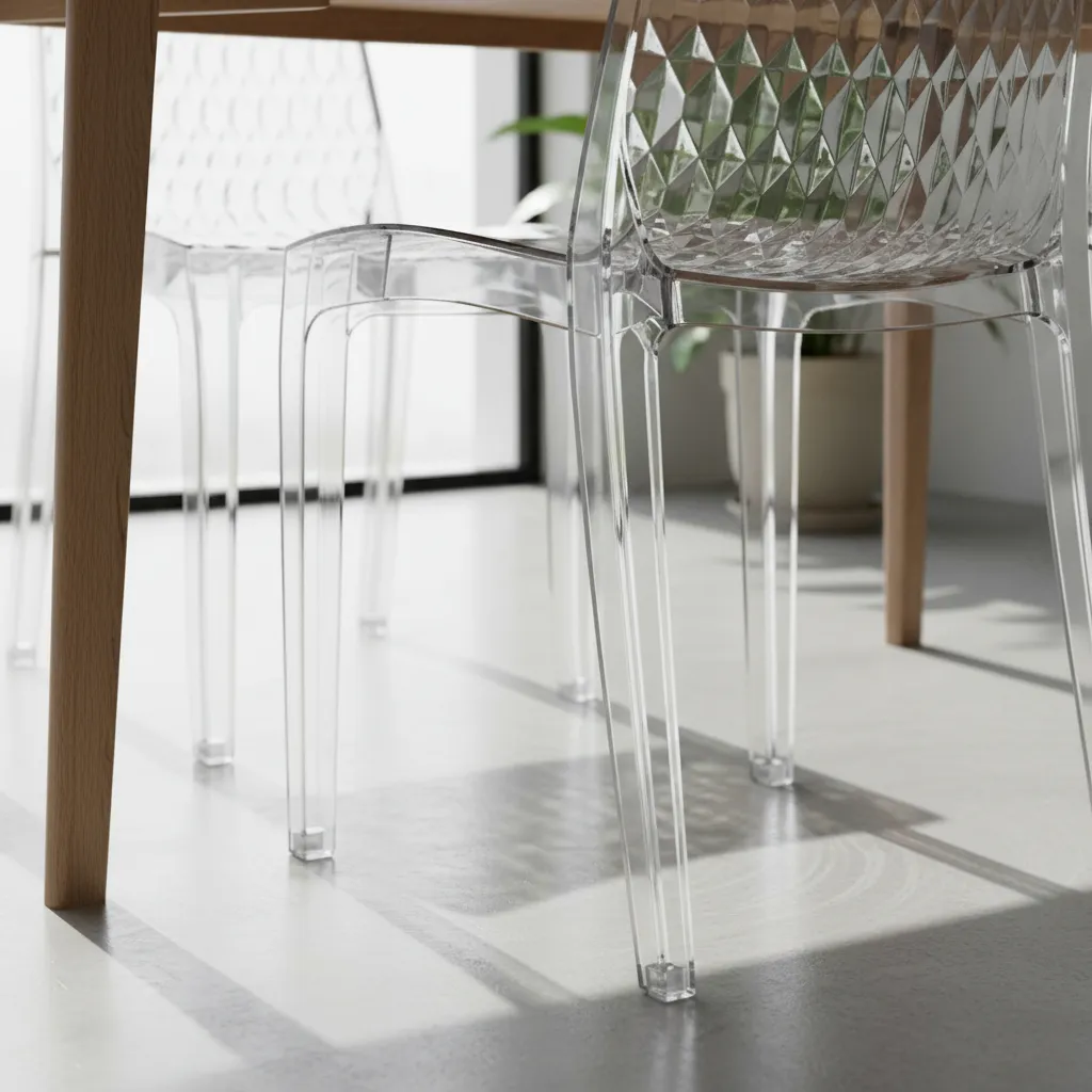 Silla Transparente Diamante De Policarbonato - Reforzada Policarbonato Silla Diamante En Policarbonato