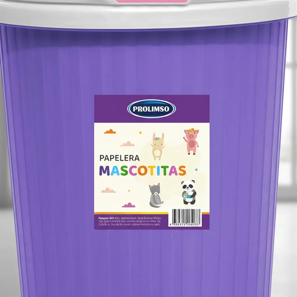 Cesto Tacho Basura Infantil 12l Animales Cerdo Panda Gato