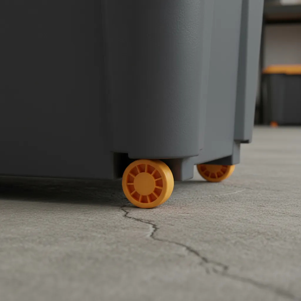 Caja Contenedor 210l Con Ruedas Baúl Grande De Almacenamient