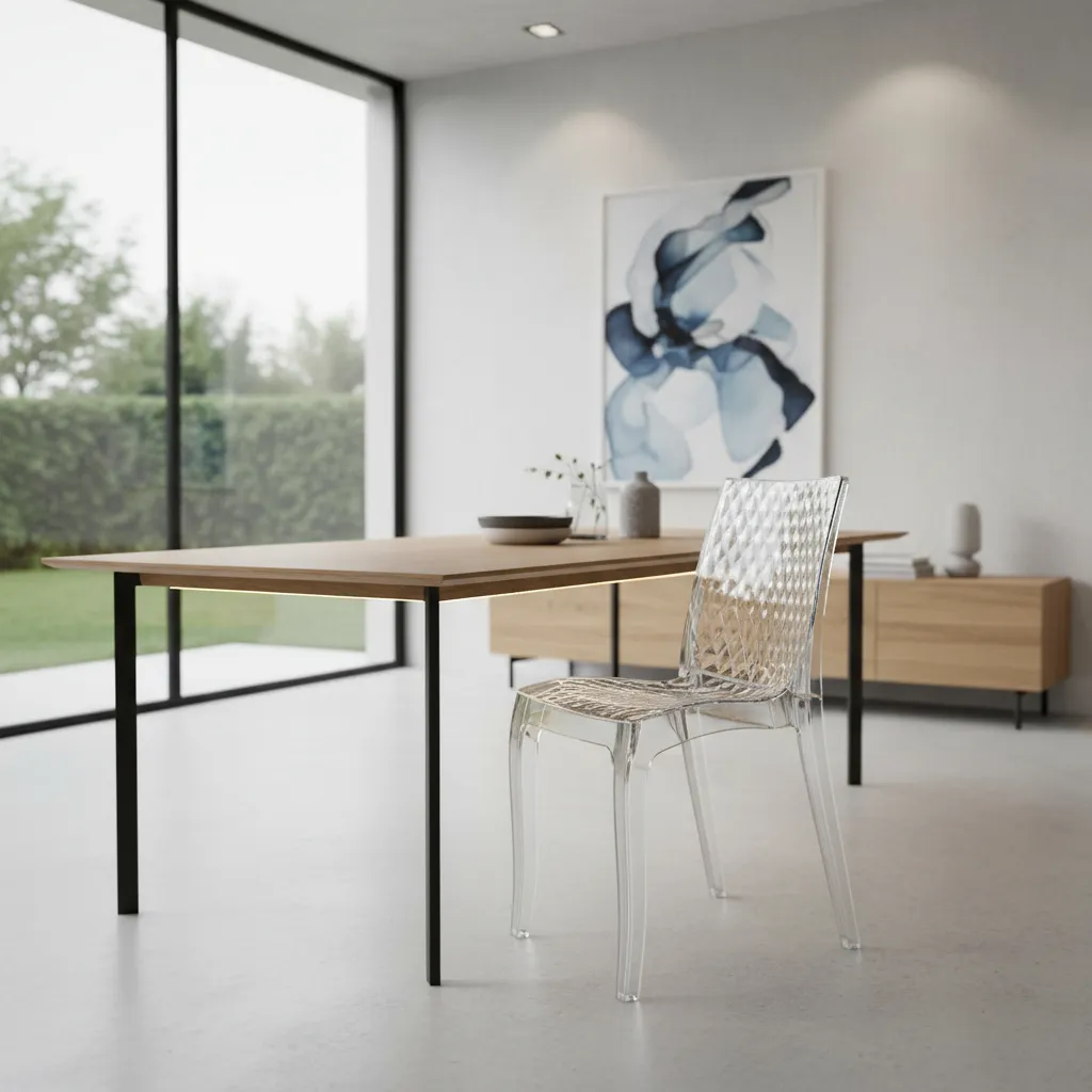 Silla Transparente Diamante De Policarbonato - Reforzada Policarbonato Silla Diamante En Policarbonato