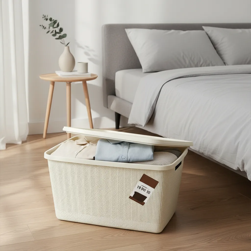 Pack Canasto Organizador X6 Simil Yute 30l Caja Organizadora