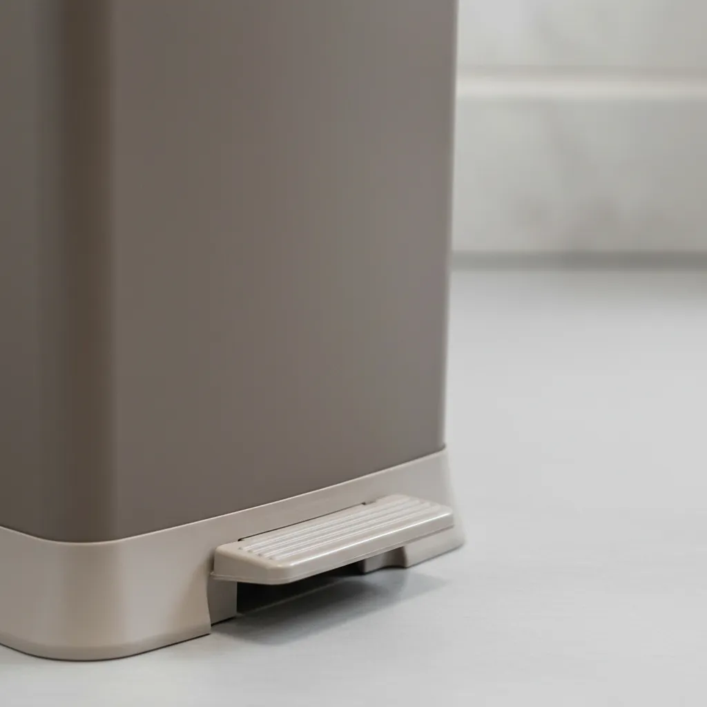 Cesto Tacho De Basura Papelera Pedal Sujetador Premium 55l