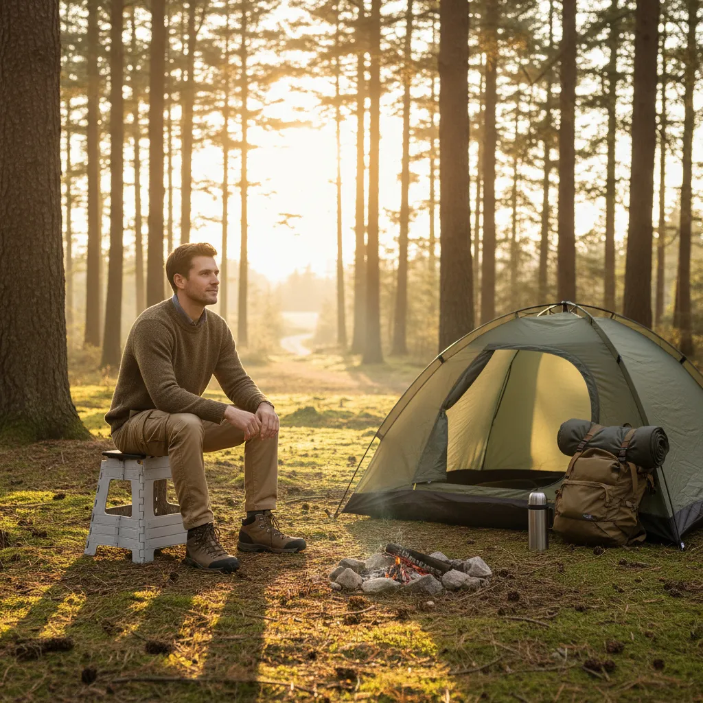 Banco Plegable Plástico Camping Premium Reforzado Banquito