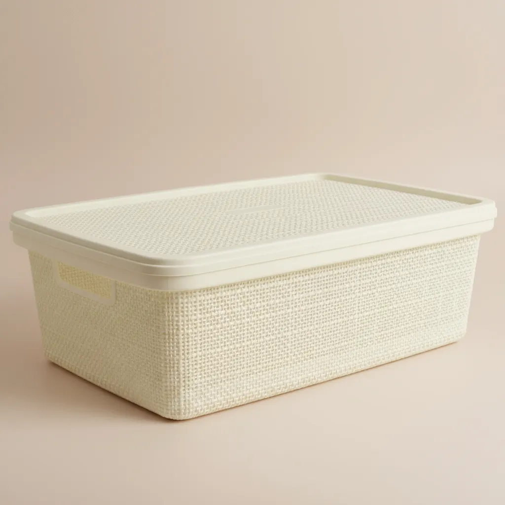 Canasto Organizador 20l Simil Yute Caja Organizadora