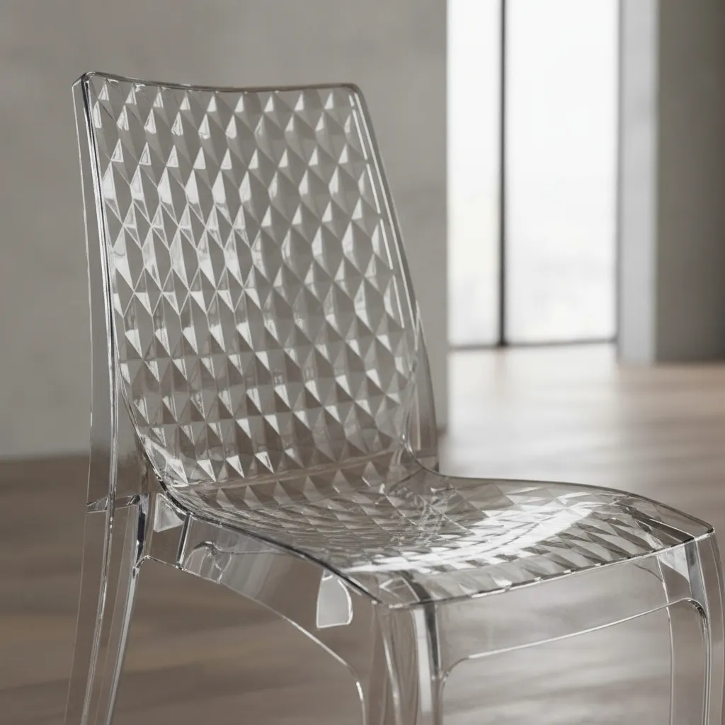 Silla Transparente Diamante De Policarbonato - Reforzada Policarbonato Silla Diamante En Policarbonato