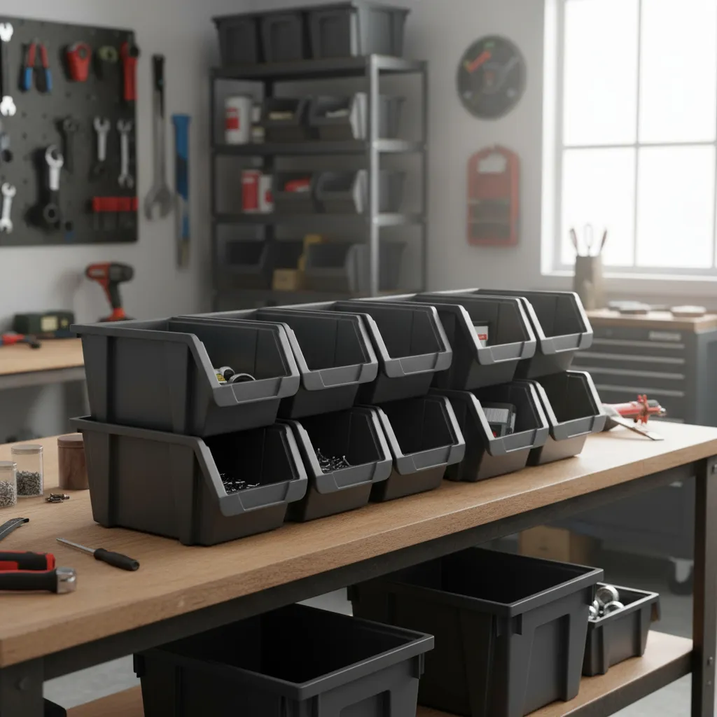 Pack Gaveta Apilable X12 Plástico Premium 49x31x19 #40