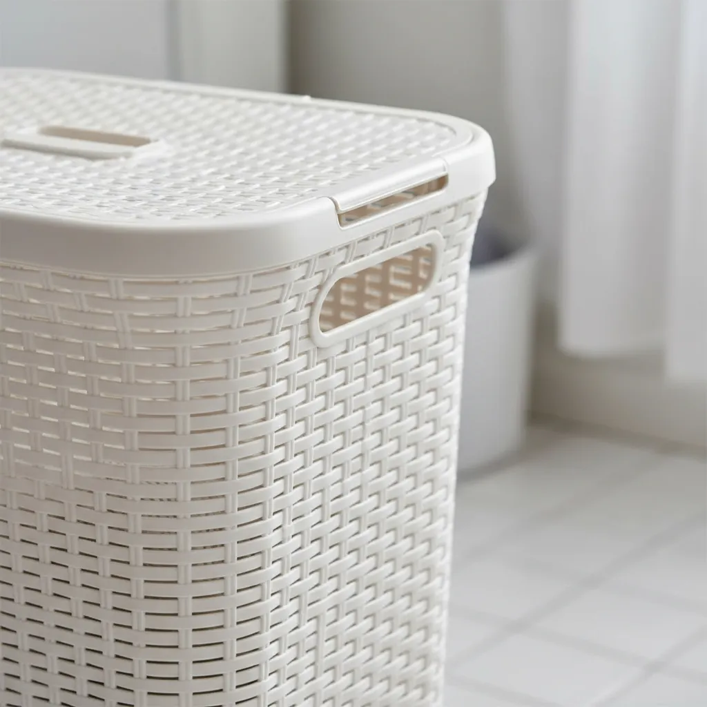 Canasto Cesto Para Ropa Sucia Baño 72l Ratan Gigante Plastic