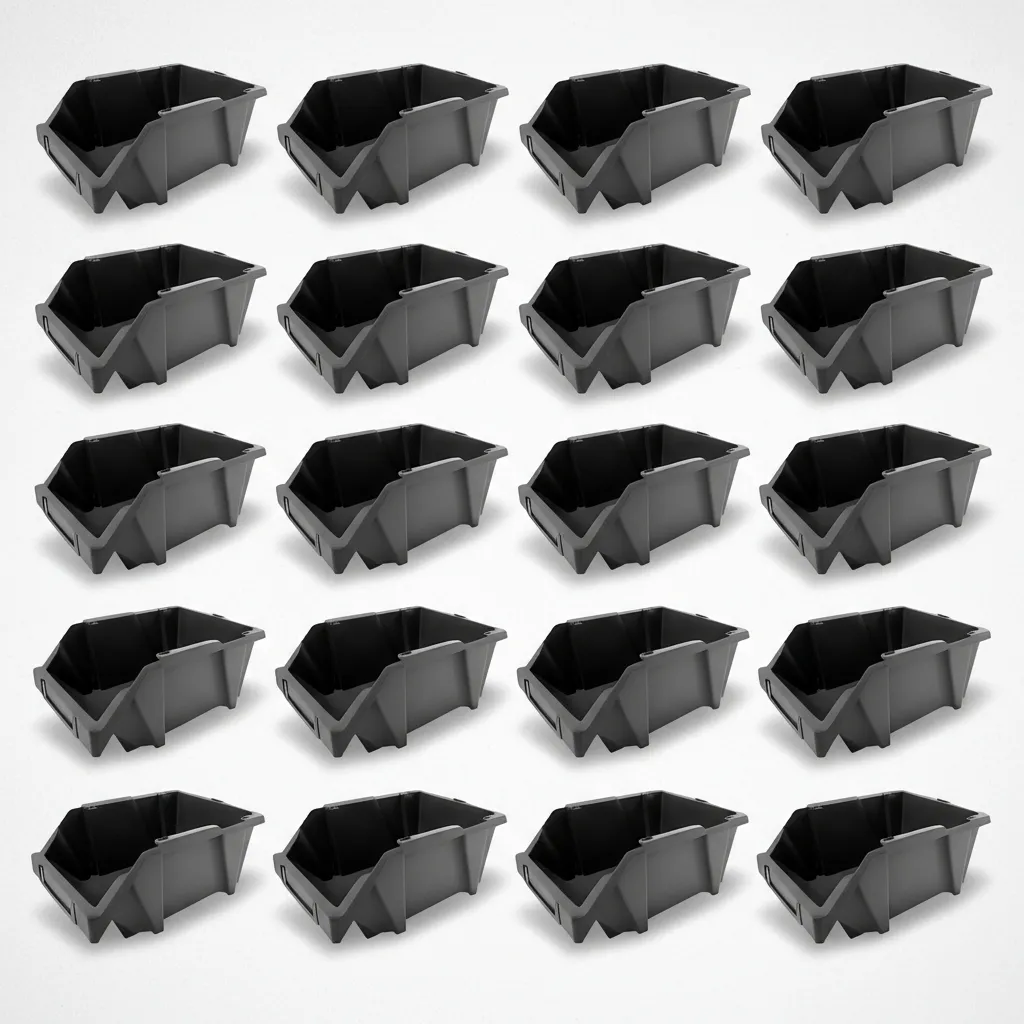 Pack Gaveta Apilable X24 Plástico Premium 24x15x12 #20