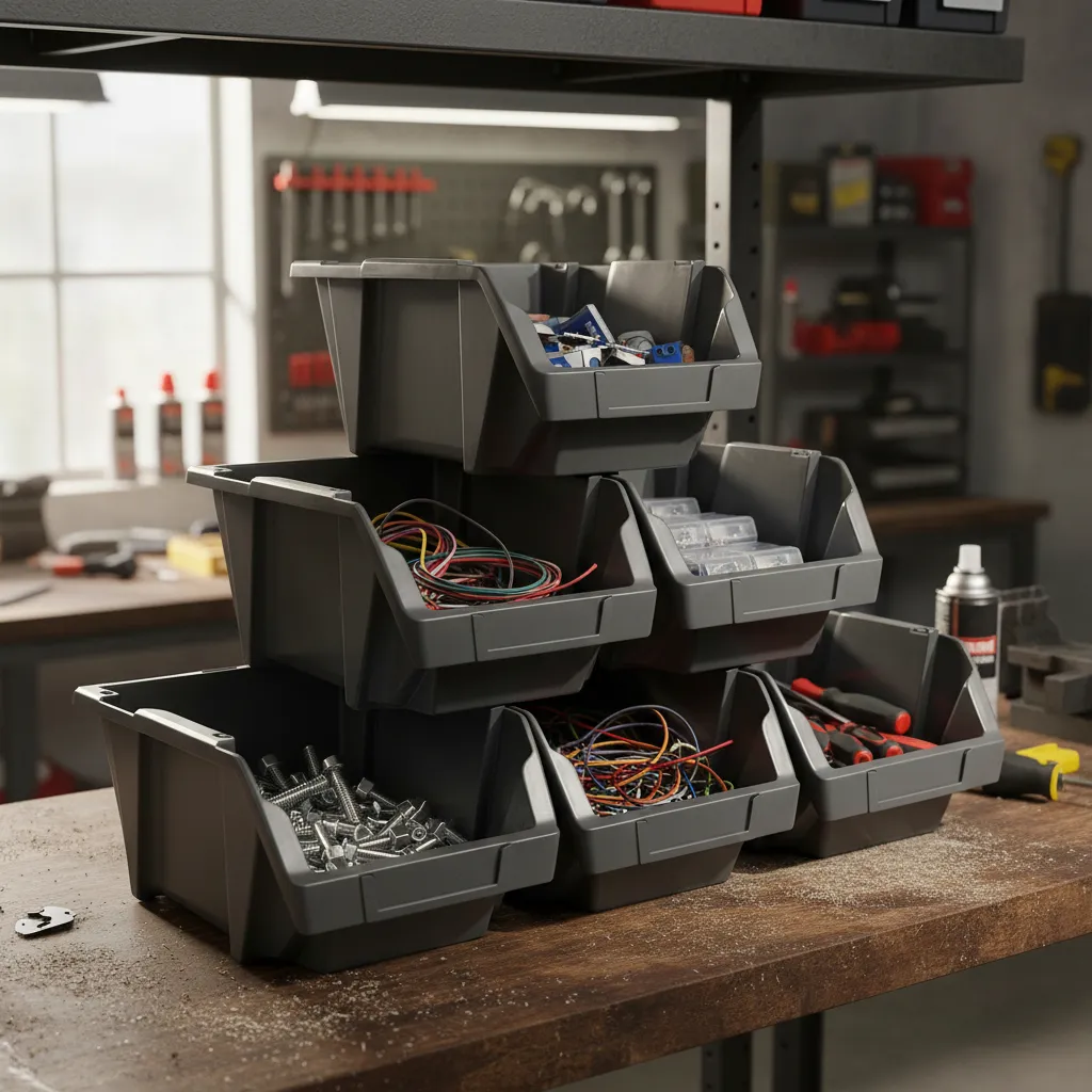 Pack Gaveta Apilable X6 Plástico Premium 49x31x19 #40