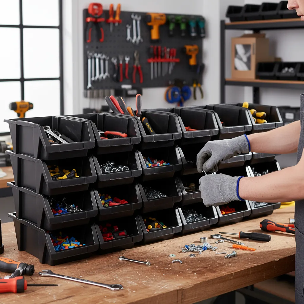 Pack Gaveta Apilable X12 Plástico Premium 24x15x12 #20